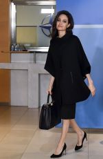 ANGELINA JOLIE Speak at Nato Headquarters in Brussels 01/31/2018