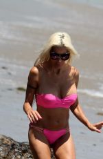 ANGELIQUE FRENCHU MORGAN in Bikini at a Beach in Malibu 01/1/2018
