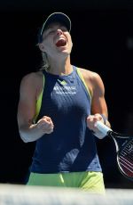 ANGELIQUE KERBER at Australian Open Tennis Tournament in Melbourne 01/22/2018