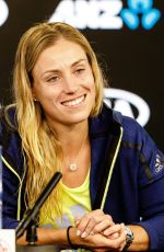 ANGELIQUE KERBER Press Conference at Australian Open Tennis Tournament in Melbourne 01/18/2018
