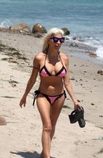 ANGLEIQUE FRENCHY MORGAN in Bikini at a Beach in Malibu 01/23/2018