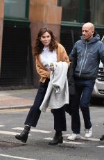 ANNA FRIEL on the Set of Butterfly in Manchester City Centre 01/09/2018