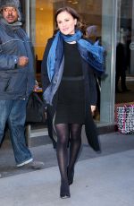 ANNA PAQUIN Leaves SiriusXM Studios in New York 01/18/2018