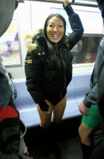 ASA AKIRA Participates in No Pants Subway Day in New York 01/07/2018