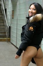 ASA AKIRA Participates in No Pants Subway Day in New York 01/07/2018