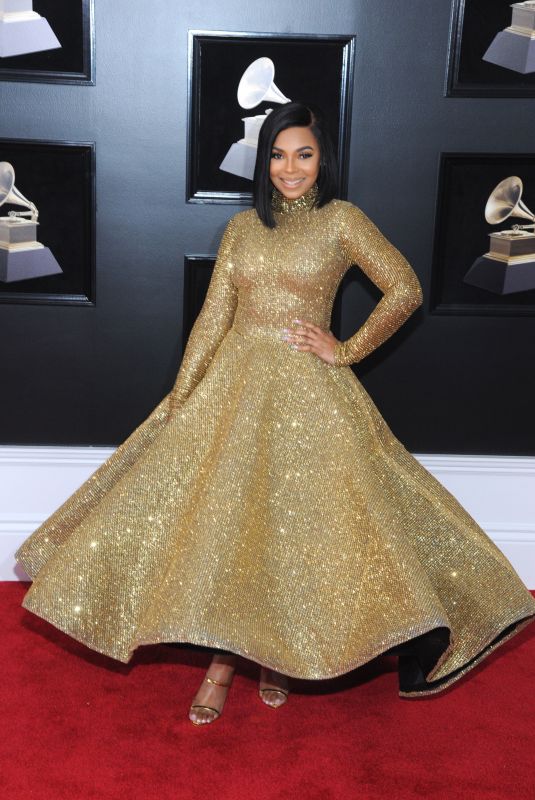 ASHANTI at Grammy 2018 Awards in New York 01/28/2018