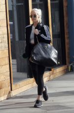 ASHELEE SIMPSON Arrives at a Gym in Studio City 01/29/2018