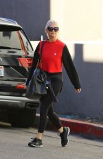 ASHLEE SIMPSON Arrives at a Gym in Studio City 01/26/2018