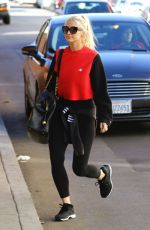 ASHLEE SIMPSON Arrives at a Gym in Studio City 01/26/2018