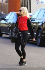 ASHLEE SIMPSON Arrives at a Gym in Studio City 01/26/2018
