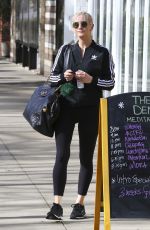 ASHLEE SIMPSON Leaves Tracy Anderson Gym in Los Angeles 01/29/2018
