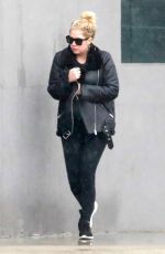 ASHLEY BENSON Out for Lunch at Crossroads Kitchen in Los Angeles 01/09/2018