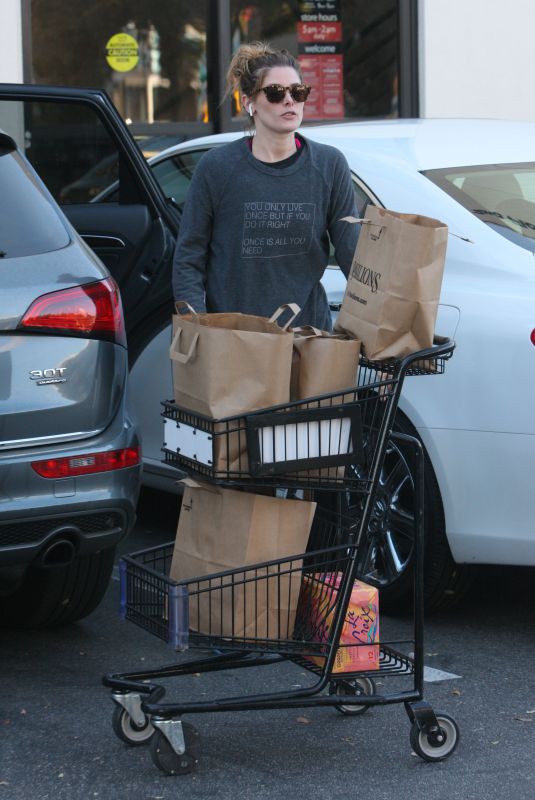 ASHLEY GREENE Shopping for Grocery in West Hollywood 01/25/2018