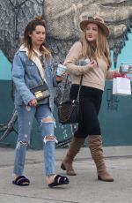 ASHLEY TISDALE Out for Coffee in Venice 01/16/2018