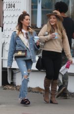 ASHLEY TISDALE Out for Coffee in Venice 01/16/2018