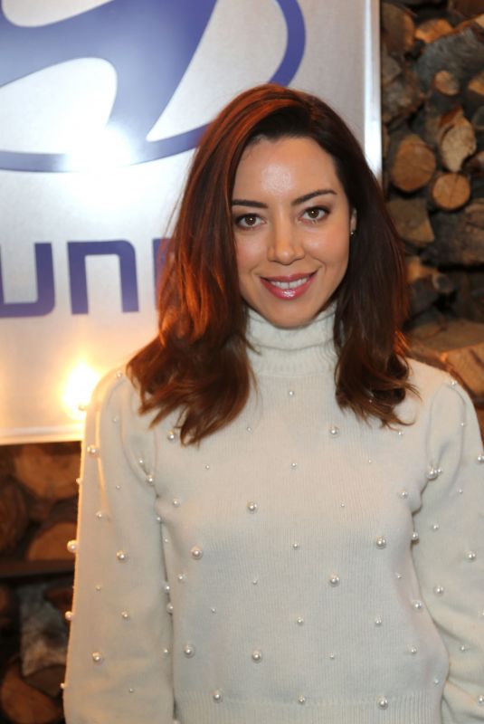 AUBREY PLAZA at Deadline Studio at 2018 Sundance Film Festival 01/20/2018
