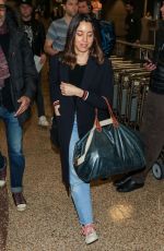 AUBREY PLAZA at Salt Lake City International Airport in Park City 01/18/2018