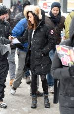 AUBREY PLAZA Out at Sundance Film Festival in Park City 01/21/2018