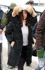 AUBREY PLAZA Out at Sundance Film Festival in Park City 01/21/2018