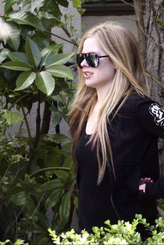 AVRIL LAVIGNE Leaves a Studio in Los Angeles 01/02/2018