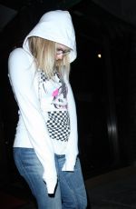 AVRIL LAVIGNE Leaves Madeo Restaurant in Los Angeles 01/04/2018