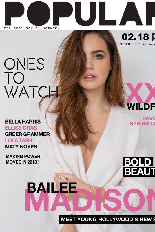 BAILEE MADISON for Ones to Watch, January 2018