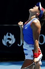 BARBORA STRYCOVA at Australian Open Tennis Tournament in Melbourne 01/18/2018