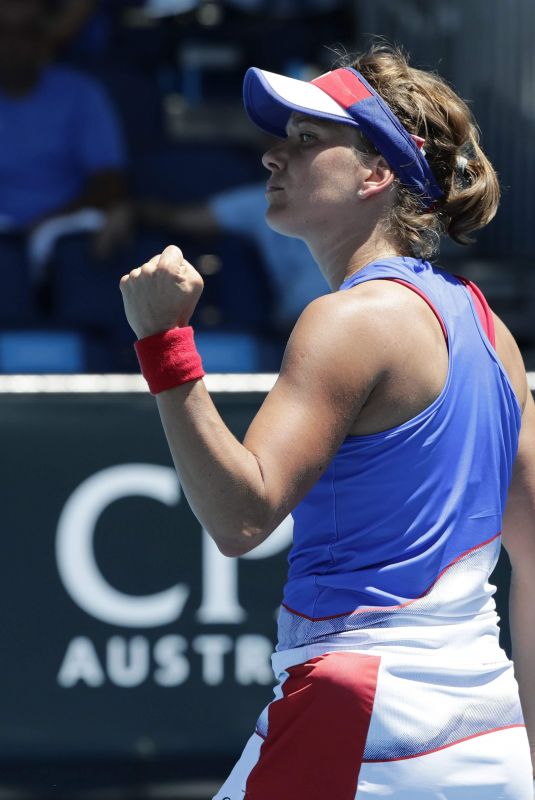 BARBORA STRYCOVA at Australian Open Tennis Tournament in Melbourne 01/18/2018