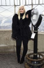 BEBE REXHA at Empire State Building in New York 01/16/2018