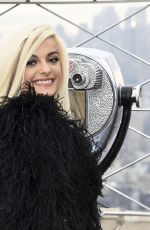 BEBE REXHA at Empire State Building in New York 01/16/2018