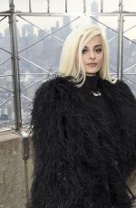 BEBE REXHA at Empire State Building in New York 01/16/2018