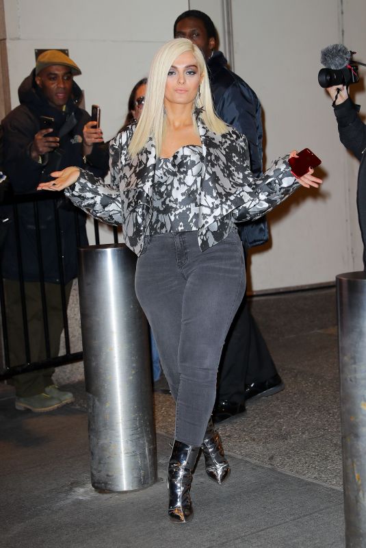 BEBE REXHA Leaves TRL Studios in New York 01/24/2018