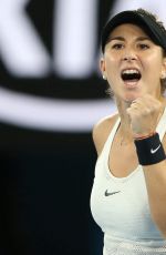 BELINDA BENCIC at 2018 Australian Open Tennis Tournament in Melbourne 01/15/2018