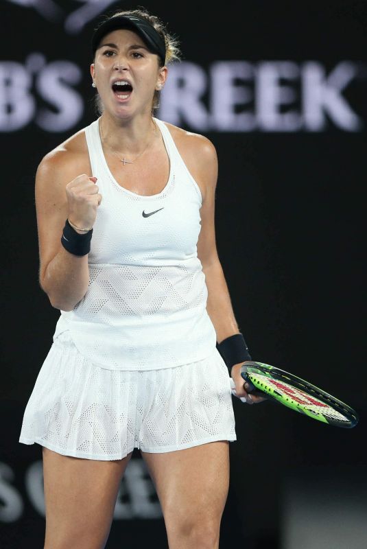 BELINDA BENCIC at 2018 Australian Open Tennis Tournament in Melbourne 01/15/2018