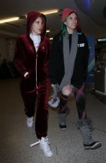 BELLA and DANI THORNE at LAX Airport in Los Angeles 01/20/2018