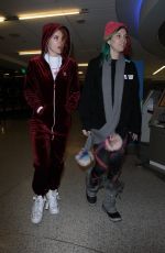 BELLA and DANI THORNE at LAX Airport in Los Angeles 01/20/2018