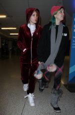 BELLA and DANI THORNE at LAX Airport in Los Angeles 01/20/2018