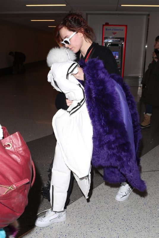 BELLA and DANI THORNE at LAX Airport in Los Angeles 01/23/2018