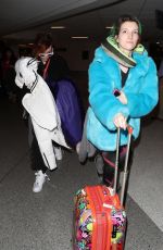 BELLA and DANI THORNE at LAX Airport in Los Angeles 01/23/2018