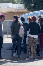 BELLA and DANI THORNE on the Set of a Music Video in Los Angeles 01/13/2018