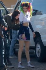 BELLA and DANI THORNE on the Set of a Music Video in Los Angeles 01/13/2018