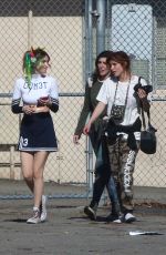 BELLA and DANI THORNE on the Set of a Music Video in Los Angeles 01/13/2018