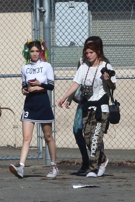 BELLA and DANI THORNE on the Set of a Music Video in Los Angeles 01/13/2018