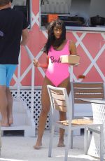 BELLA DARIA in Swimsuit on Vacation in Bahamas 01/04/2018