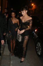 BELLA HADID Arrives at Christian Dior Afterparty in Paris 01/22/2018