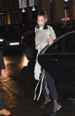 BELLA HADID Arrives at Hotel Costes in Paris 01/20/2018
