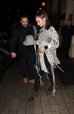 BELLA HADID Arrives at Hotel Costes in Paris 01/20/2018
