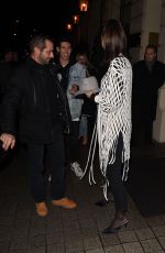 BELLA HADID Arrives at Hotel Costes in Paris 01/20/2018