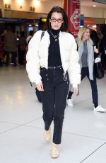 BELLA HADID Arrives at JFK Airport in New York 01/25/2018