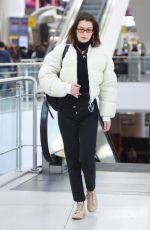BELLA HADID Arrives at JFK Airport in New York 01/25/2018